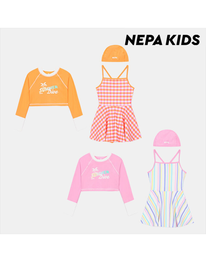(키즈)다이브 패턴 21 래시가드 원피스_KK43009