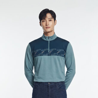 절개 목크넥 티셔츠_1J55432