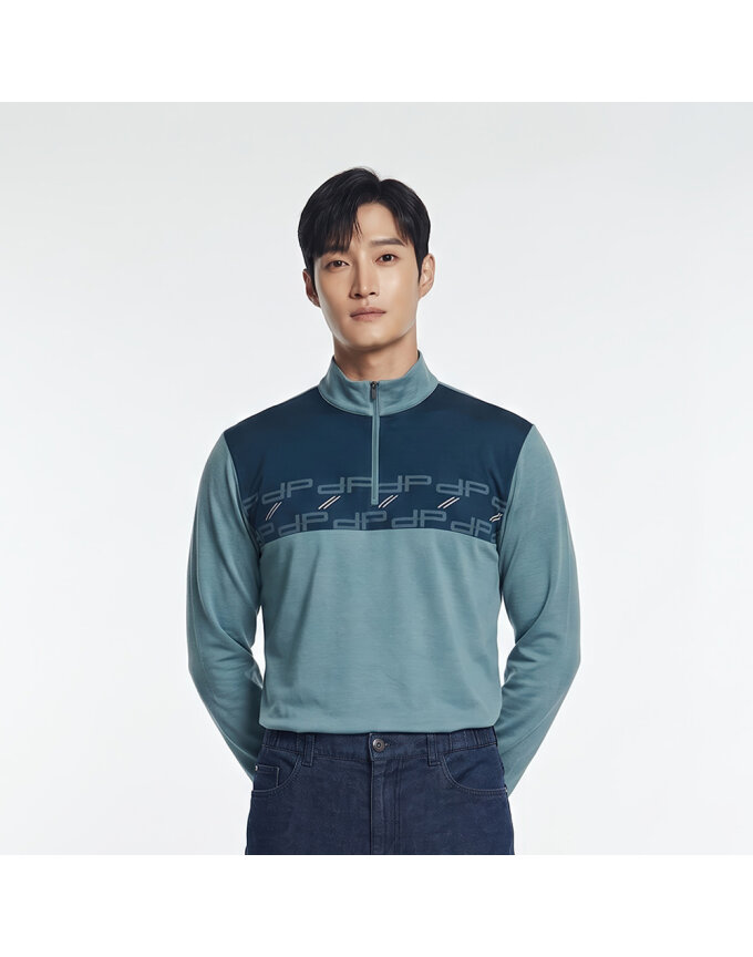 절개 목크넥 티셔츠_1J55432
