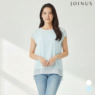 라운드넥 쉬폰 민소매 블라우스_JABU6-WKS440