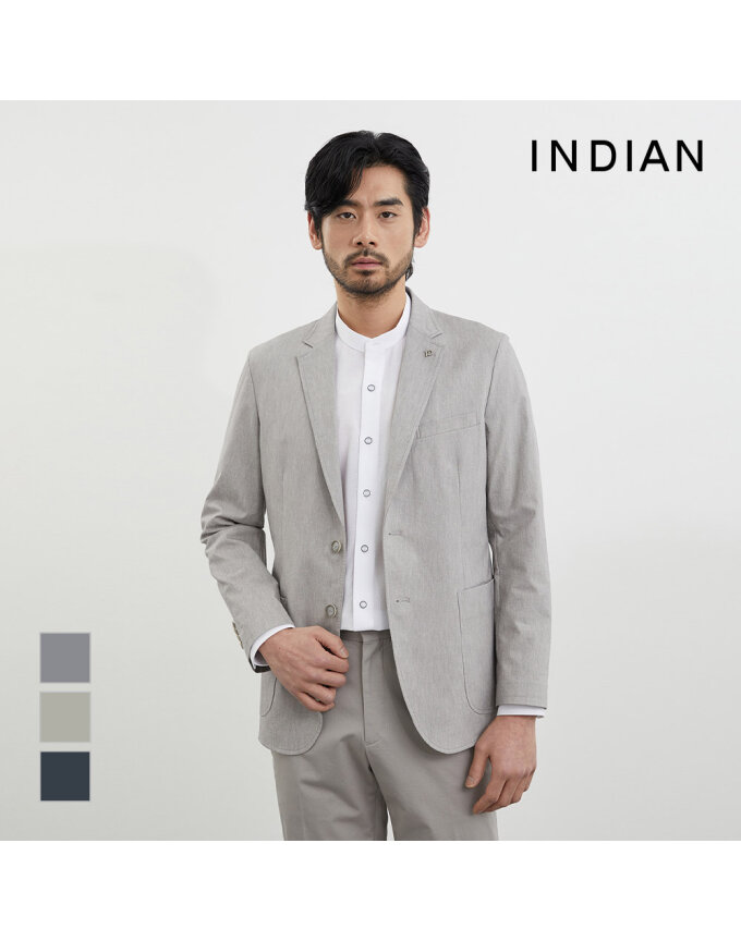 [INDIAN] 면혼방 슬림 자켓_MIVFU4M3171