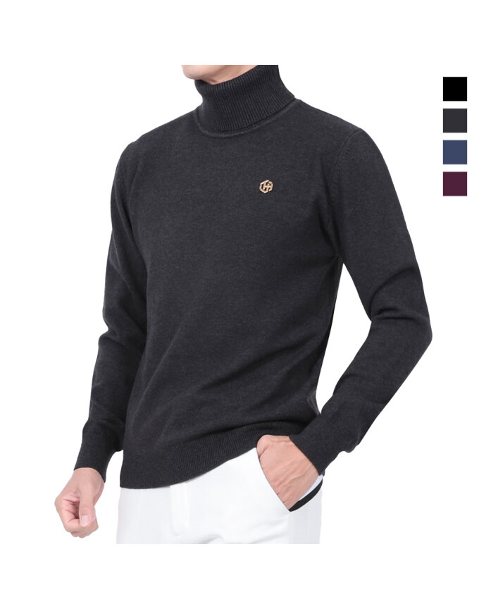 [THOMAS HARDY] 토마스하디 남성 베이직 목폴라 울 니트티셔츠 Model No_CB5129