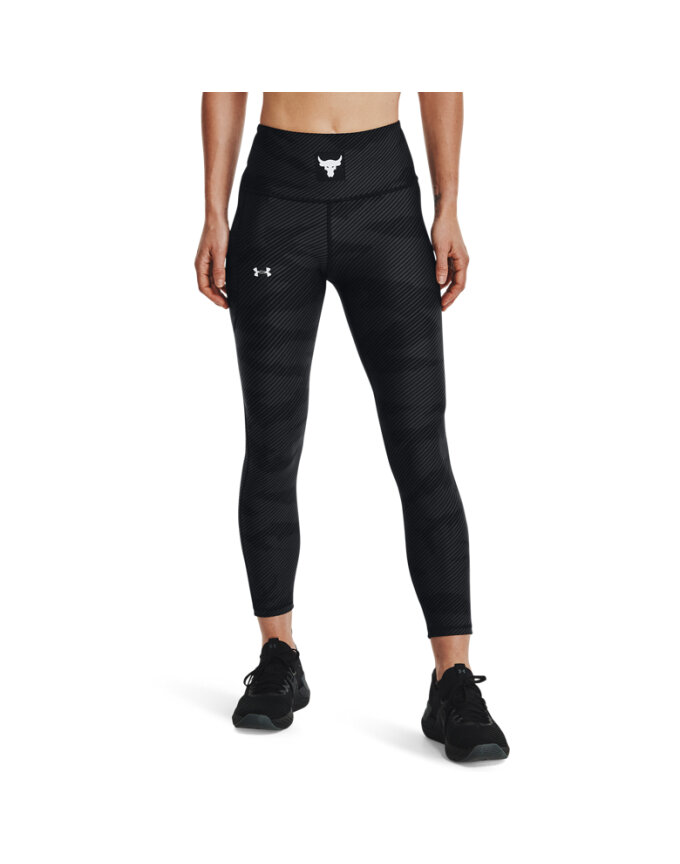 UA Pjt Rock HeatGear 노슬립 허리밴드 여성 앵클 레깅스_1369954-001