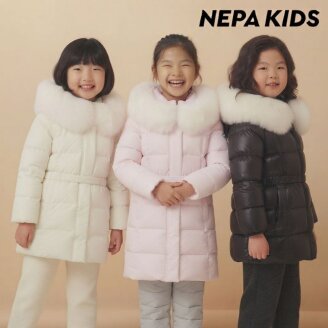 (키즈)여아 러브미 벨티드 덕다운 자켓_KM82058