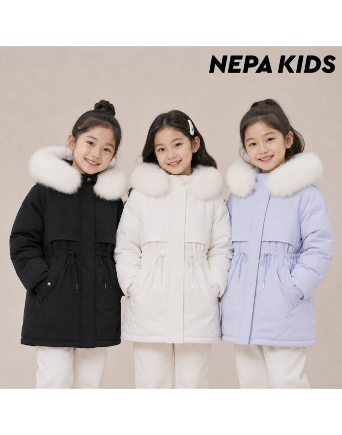 (키즈)여아 허그 트렌치 덕다운_KM82059