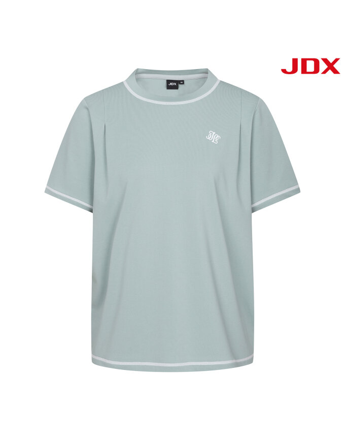 [JDX] 여성 턱라인 포인트 라운드 티셔츠(X2TSV6566MT)