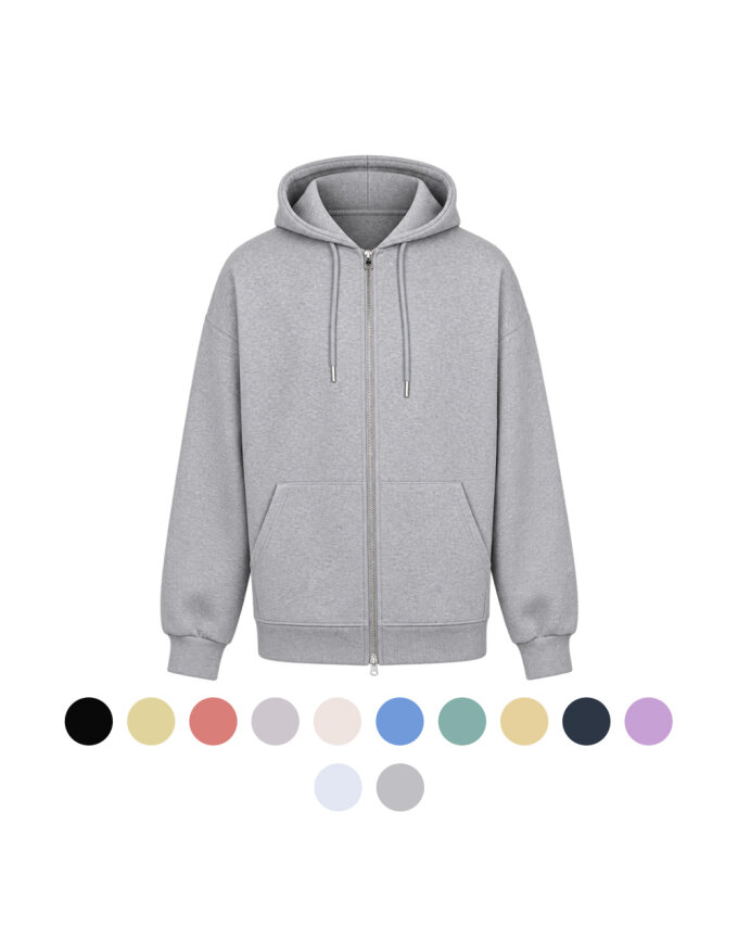 남녀공용 데일리 투웨이 오버핏 후드집업 2A-JUA-HOODZIP