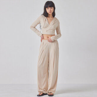 SOFT PINTUCK WIDE PANTS_T416BT703