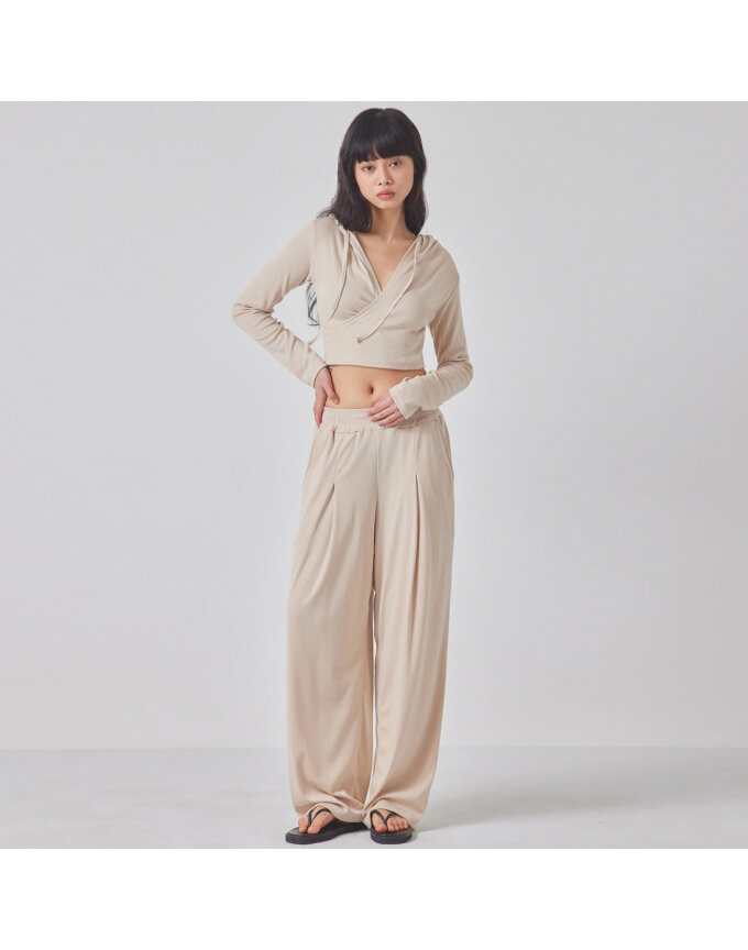 SOFT PINTUCK WIDE PANTS_T416BT703