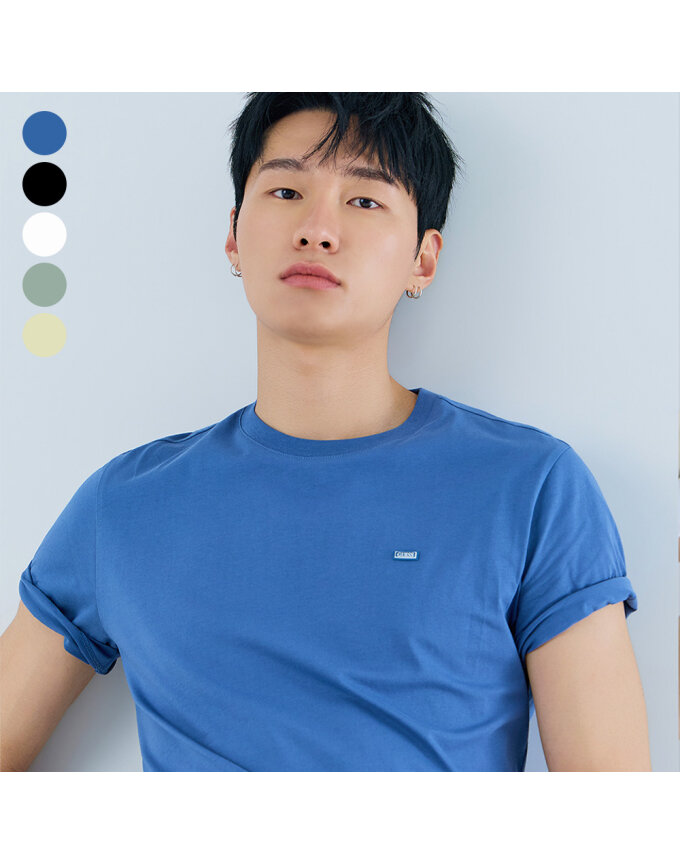 [ON] 유니 레귤러핏 라운드넥 사각와펜 반팔티셔츠 NQ2KE404