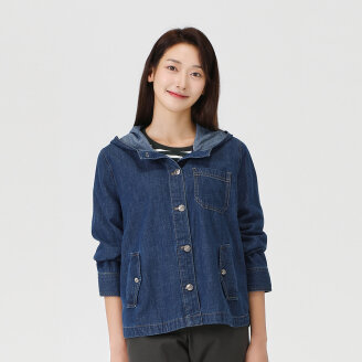 후드부착 데님 자켓_1K61205