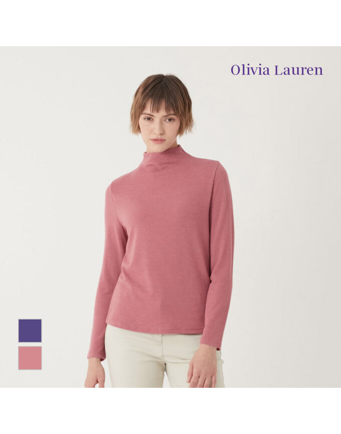 [OLIVIA LAUREN] 사계절 모크넥 티셔츠_VOBAL3X749A
