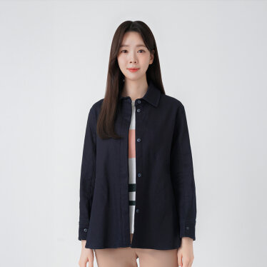 데님 힙기장 셔츠형 자켓_MI61203