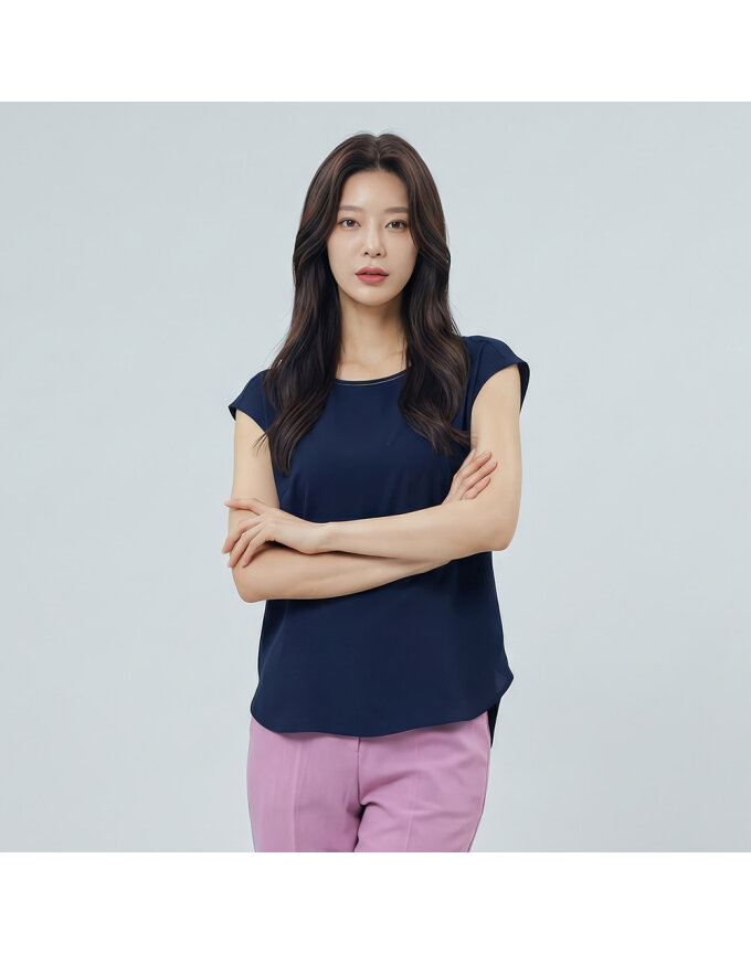 폴리 슬리브리스 티셔츠_1K45701