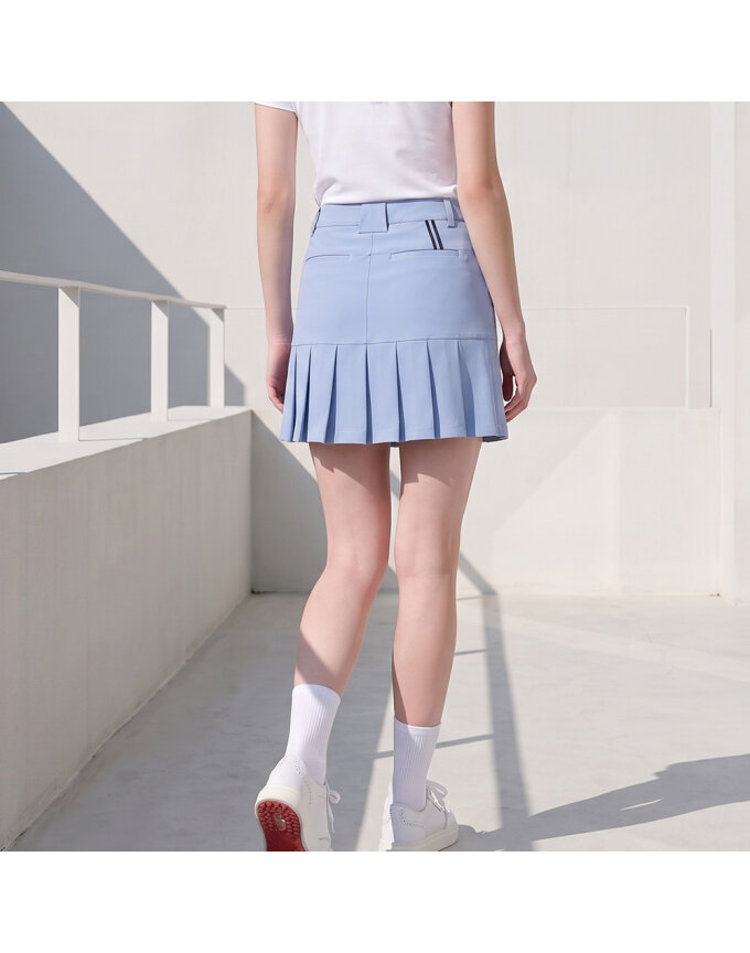 그리너리 여성 플리츠 스판 골프 스커트 치마 GSWSK1055 BU