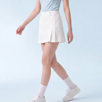 그리너리 여성 주름포인트 스판 골프 스커트 치마 GSWSK1056 IV