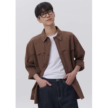 [AK수원점] [플랙진] 웨스턴 더블 포켓 레이어드 셔츠 PWTF3LSL49U