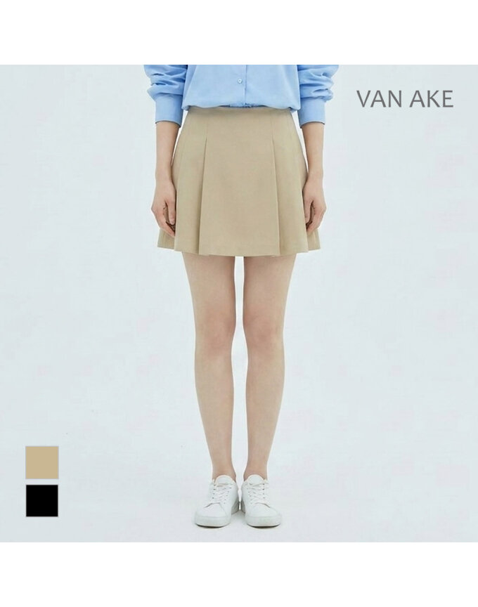 [반에이크] 이중핀턱 미니스커트_VB35SKQ302Z