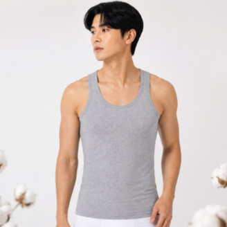 [DENNIS] 26SS신상 남성 소프트 터치 슬림핏 나시_FARMMTN703