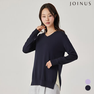 브이넥 배색 니트_JAAS3-CSL200