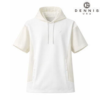 [DENNIS] 26SS신상 남성 우븐믹스 반팔 후드티_NARMMTS035