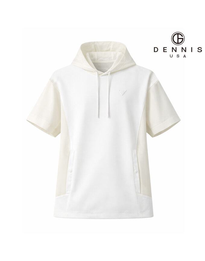 [DENNIS] 26SS신상 남성 우븐믹스 반팔 후드티_NARMMTS035