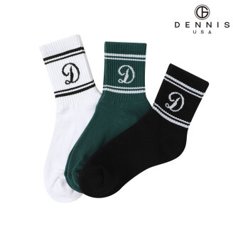 [DENNIS] 여성 로고포인트 중목양말_DAQXLSO352
