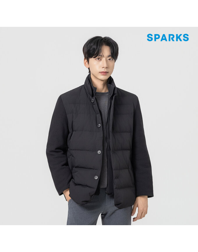[스팍스]남성 니트 슬리브 덕 다운 패딩 점퍼 SN4MJK031