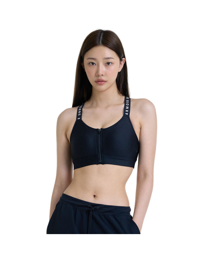 UA 인피니티 집업 하이 스포츠 브라_1373860-001