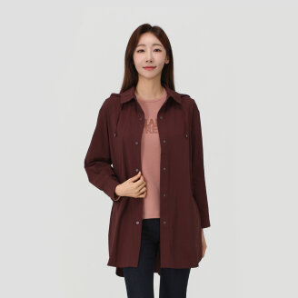 후드 탈부착 셔츠형 코트_1I61101