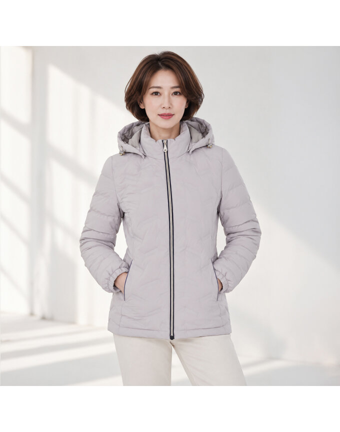 후드 집업 숏 패딩 점퍼 후드탈부착 CLDWDW205