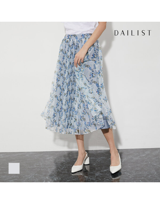 [DAILIST] 프린트 플리츠 스커트_MDBDK4M4351