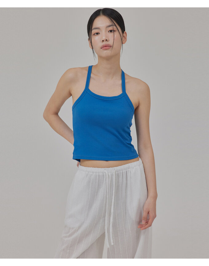 SLITTED CENTER BACK TANK TOP_T513TP111