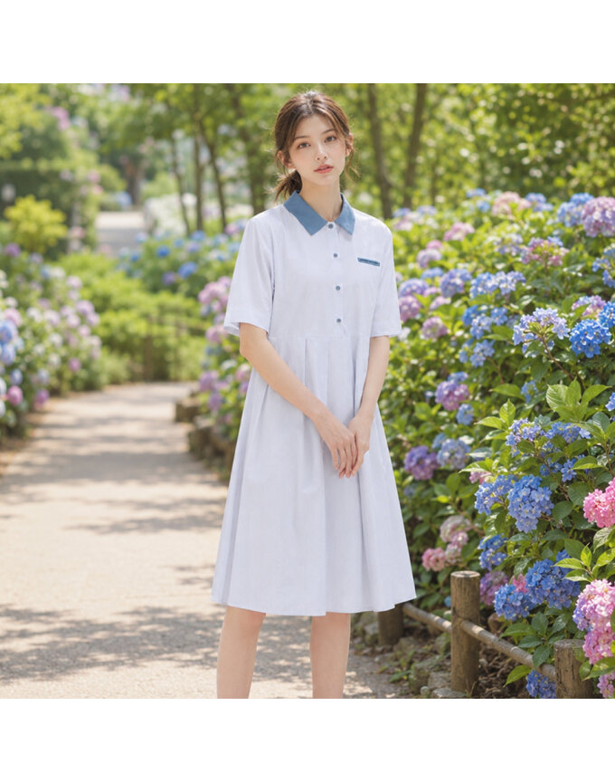 [귈림] 플리츠 셔츠 모달 원피스(GAMOP13G)