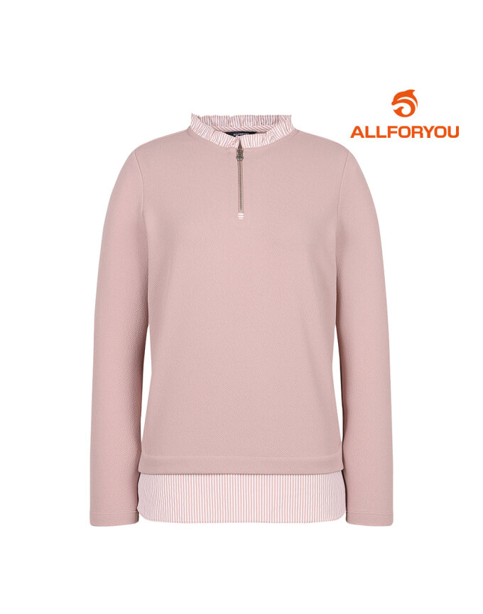 [올포유] 여성 레이어드형 반집업 티블라우스 ALTRM7241-403
