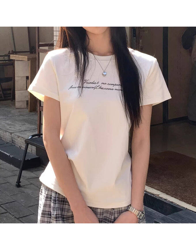 [예쎄] 데일리 슬러브 레터링 티셔츠(S6MTS005A)