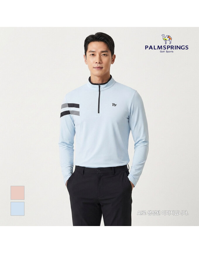 [팜스프링스] 남성 캐주얼 집업 티셔츠_STZM232188