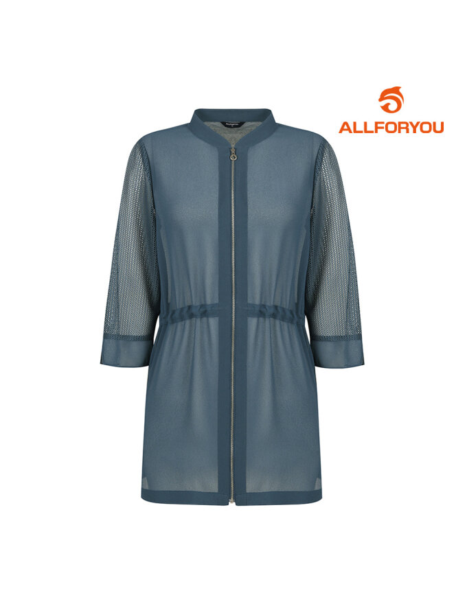 [올포유] 여성 메쉬 소매 쉬폰 7부 집업 자켓 ALKKL4351-804_G