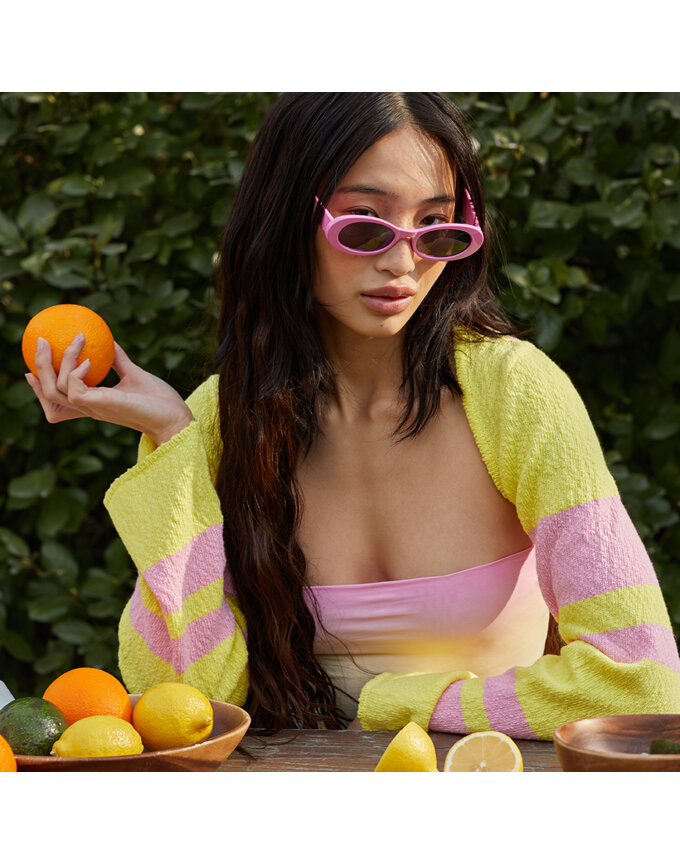 TG COLOR BLOCK BOLERO KNIT CARDIGAN_T316OT801