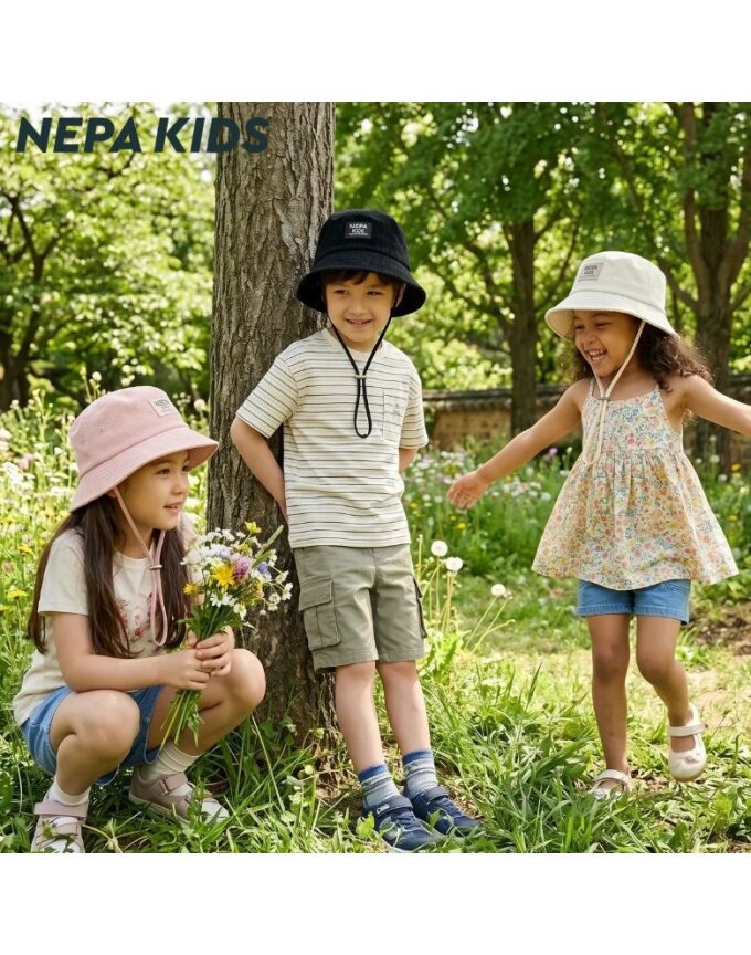 (키즈)프렌즈 버킷햇_KJE7402