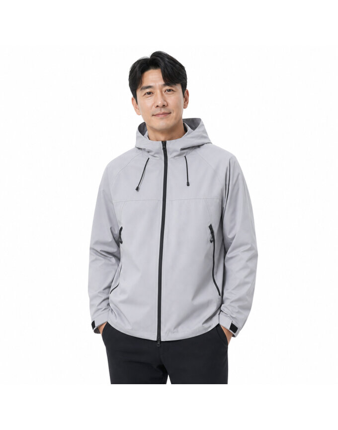 남성 3칼러 집업 후드 자켓 LM-JUA-ESSEN