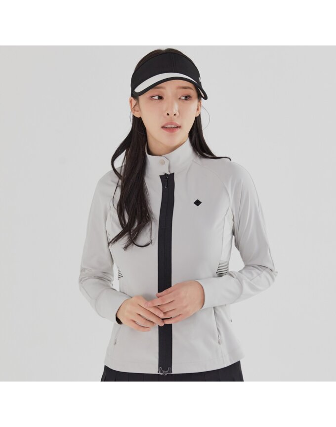 여성 우븐 패치 져지 미드레이어 점퍼 RWJML5303-509