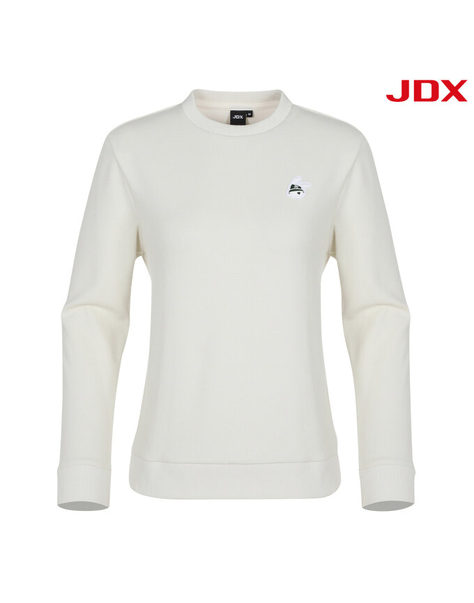 [JDX]여성 어깨 배색 PQ 라운드 티셔츠(X2TLV7444IV)