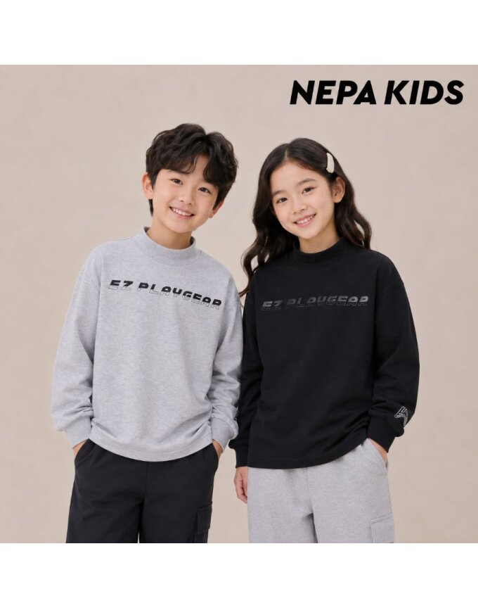 (키즈)싱글 넥 티셔츠_KHE5433
