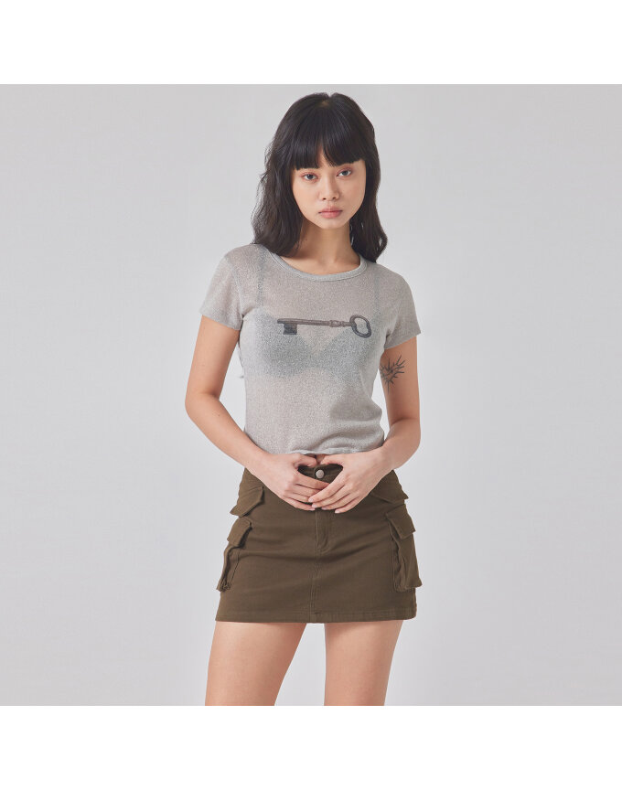KEY PRINTED MESH T-SHIRT_T416TP100