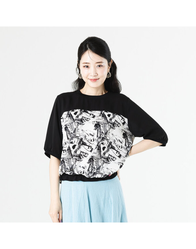 [마르조][1종] 블랙 시리즈 블라우스_7CMFB025