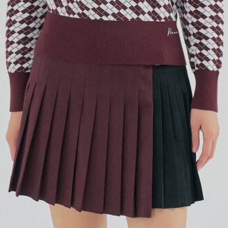 여성 비조 장식 믹스 플리츠 큐롯 RWPCM7525-420
