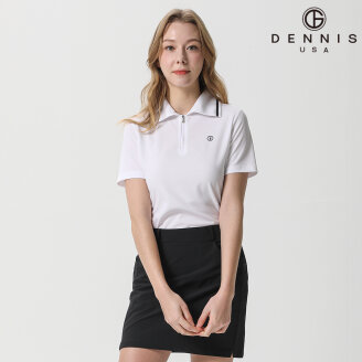 [DENNIS] 여성 스윙 라인 하프 집업 반팔카라티_NAQMLTS082