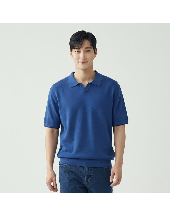 오픈 카라넥 니트_QK33602