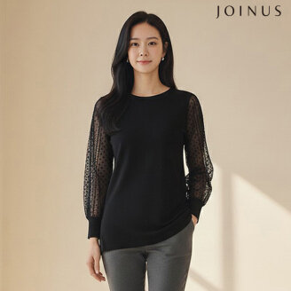 소매 시스루 디자인 니트_JABS3-WSL240